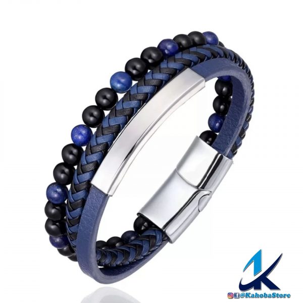 Pulsera multicapa color azul