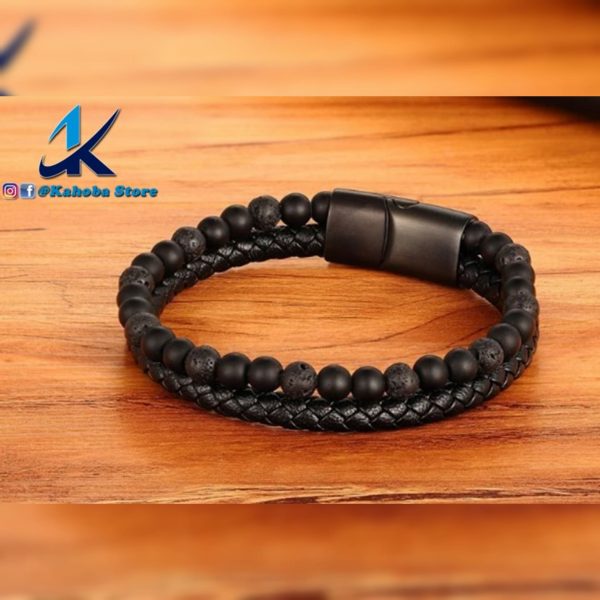 pulsera doble con negras