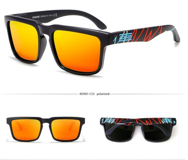 Gafas sol Kdeam clásico naranja con franjas 