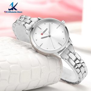 Reloj CURREN de mujer de acero inox clásico plateado