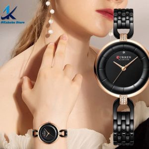 Reloj CURREN de mujer de acero inox dorado negro