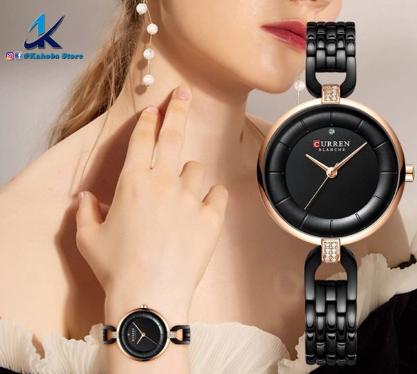 Reloj CURREN de mujer de acero inox dorado negro