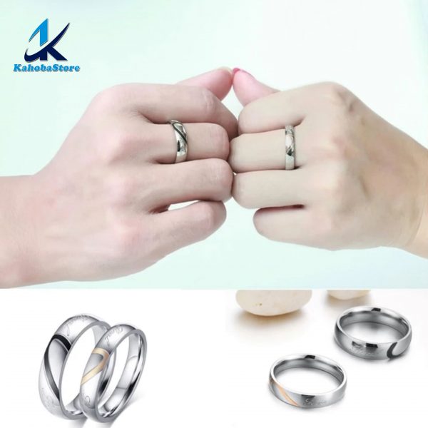 anillo parejas corazón