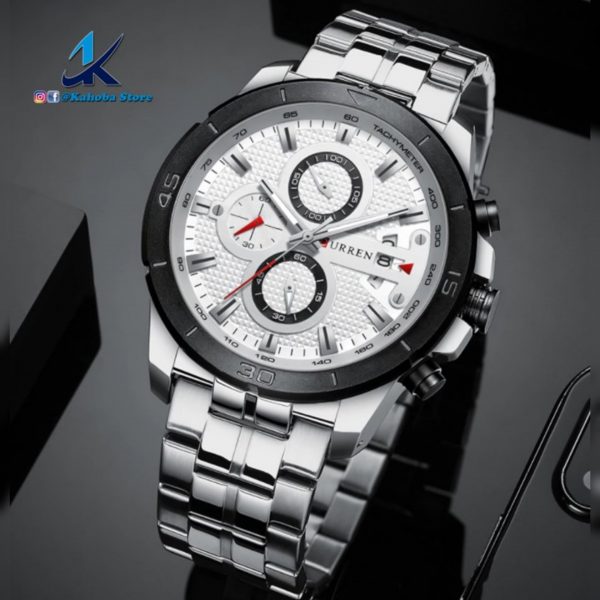 Reloj curren de acero inox cronografo