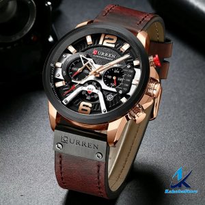 reloj curren cuero cronógrafo