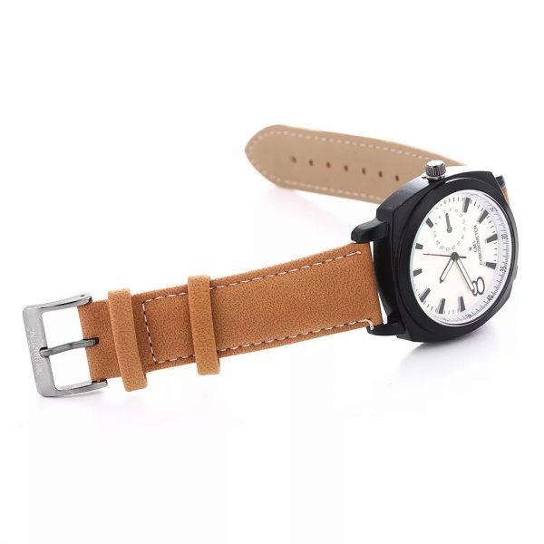 Reloj CURREN color crema con detalles blanco