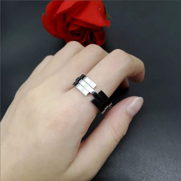 Anillo Inox plata doble función