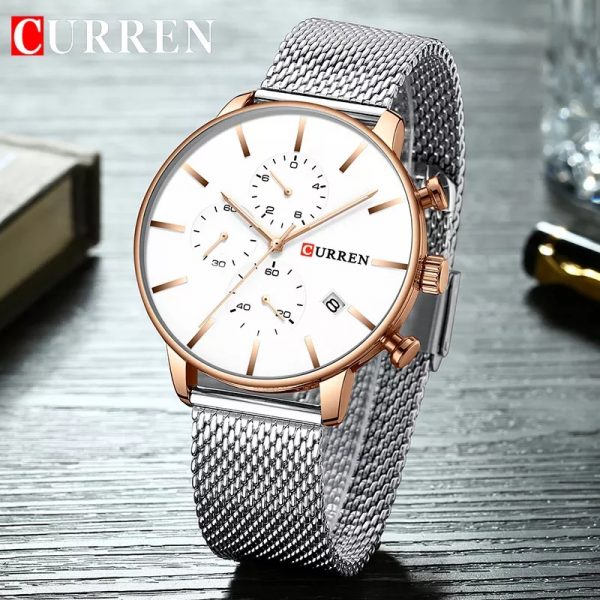 Reloj CURREN, acero inoxidable plata y dorado