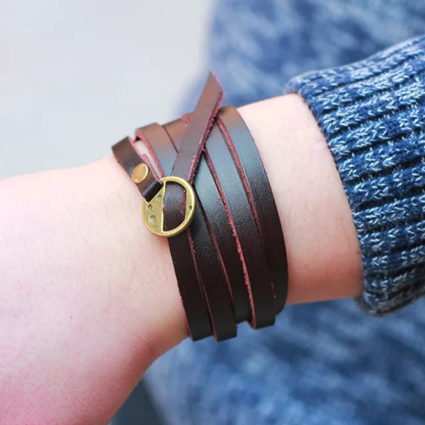 Pulsera múltiple café