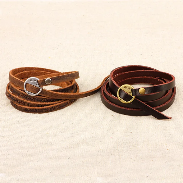 Pulsera múltiple café