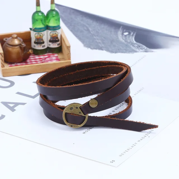 Pulsera múltiple café