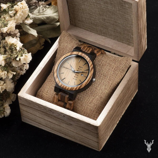 Reloj de madera Luxor