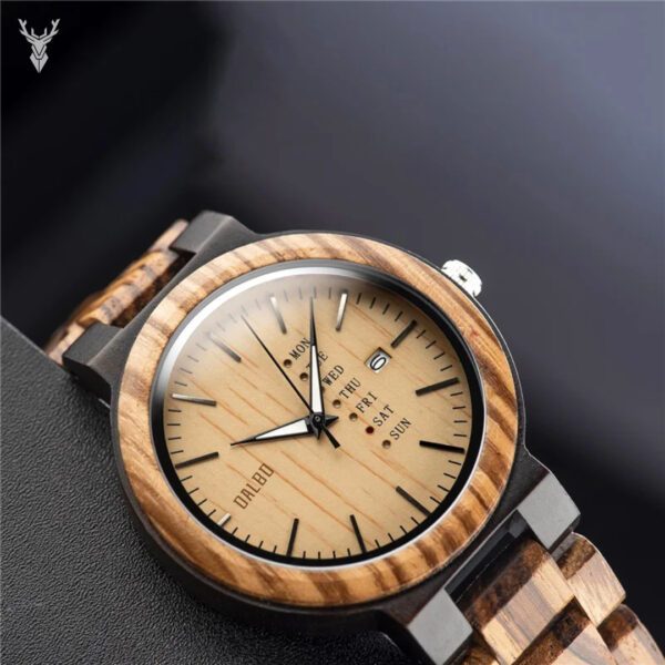 Reloj de madera Luxor