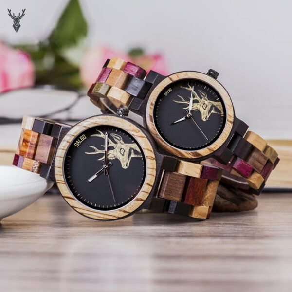 Reloj de bambú Alce 