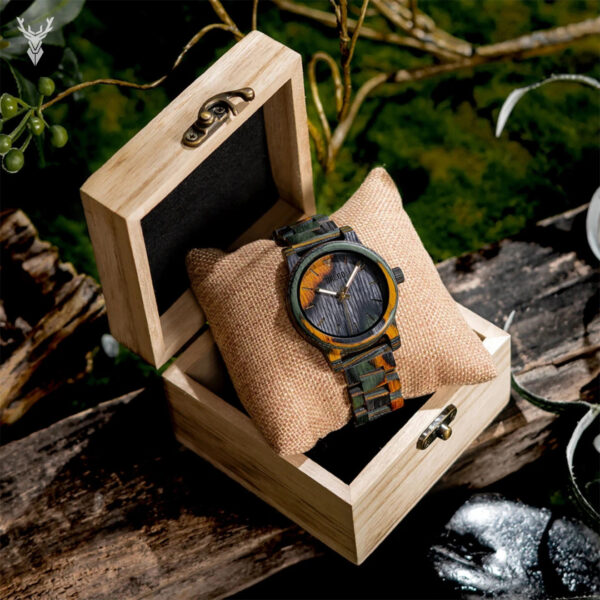 Reloj de madera de Bambú Camel